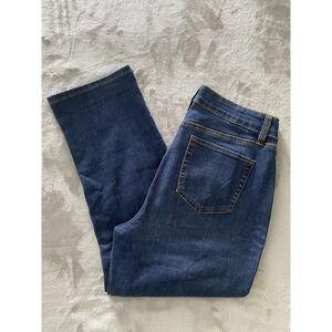 Style &‎ Co Curvy Capri Jeans Womens 10 Blue Stretch Cropped Casual Coastal